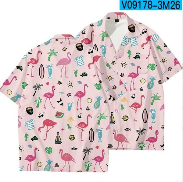 men flower printed short sleeve turn down collar shirt loose blouse summer hawaiian camisa y7fz, White;black
men flower printed short sleeve turn down collar shirt loose blouse summer hawaiian camisa y7fz, White;black