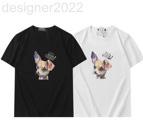 women's t-shirt designer summer cartoon dog print round neck loose short sleeve t-shirt for men and women i3pk, White
women's t-shirt designer summer cartoon dog print round neck loose short sleeve t-shirt for men and women i3pk, White