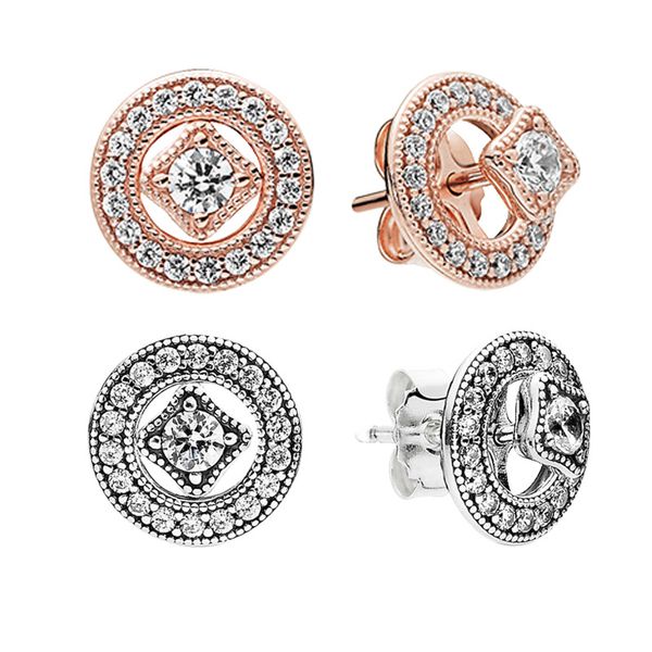 women vintage circle stud earrings 925 sterling silver rose gold plated wedding gfit with original box set for pandora cz diamond earring, Golden;silver
women vintage circle stud earrings 925 sterling silver rose gold plated wedding gfit with original box set for pandora cz diamond earring, Golden;silver