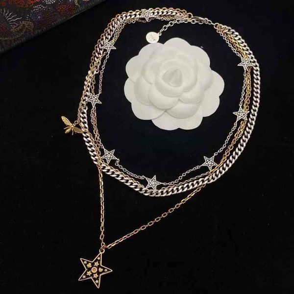 2022 new multi-layer sky star necklace old fashion trend style jewelry, Silver
2022 new multi-layer sky star necklace old fashion trend style jewelry, Silver