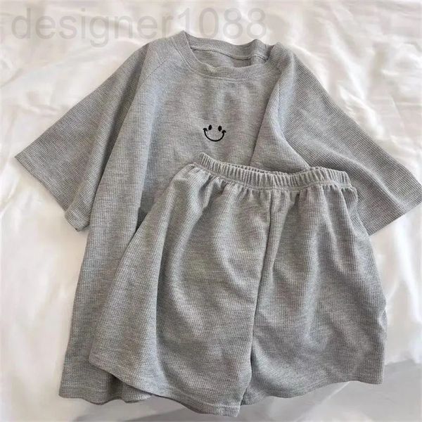 two piece dress designer new style pajamas women's summer short sleeve thin korean cute smiling face loose leisure wear out home clothe, White
two piece dress designer new style pajamas women's summer short sleeve thin korean cute smiling face loose leisure wear out home clothe, White