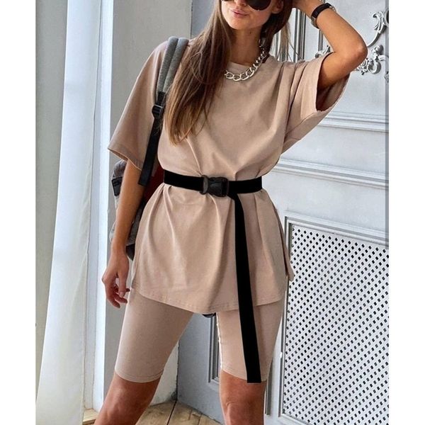nadafair casual women set summer loose long and high waist skinny short biker pure 2 pieces one suit outfits y200822, Gray
nadafair casual women set summer loose long and high waist skinny short biker pure 2 pieces one suit outfits y200822, Gray