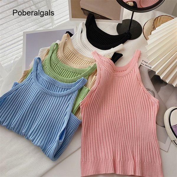 chic short inner woman spring and summer korean small fresh slim casual knitted oneck sleeveless camisole womens 220607, White
chic short inner woman spring and summer korean small fresh slim casual knitted oneck sleeveless camisole womens 220607, White