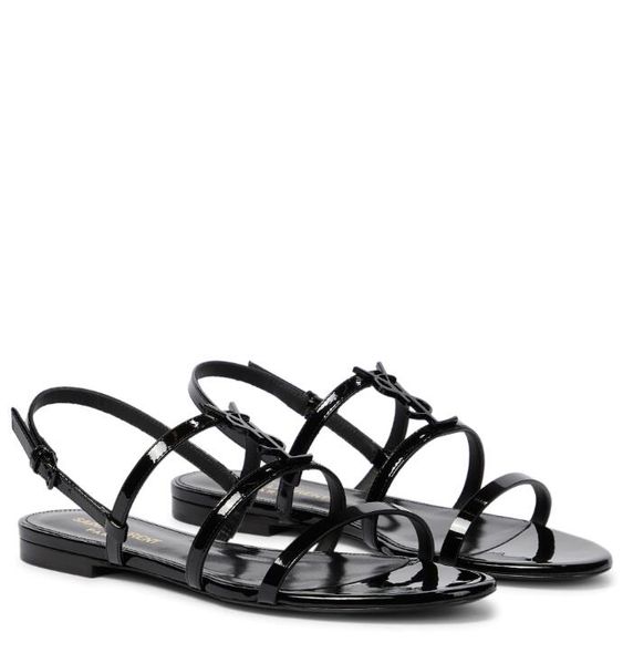 summer perfect cassandra patent leather sandals shoes women slingback flats strap buckle fastening comfort walking eu35-42.box, Black
summer perfect cassandra patent leather sandals shoes women slingback flats strap buckle fastening comfort walking eu35-42.box, Black