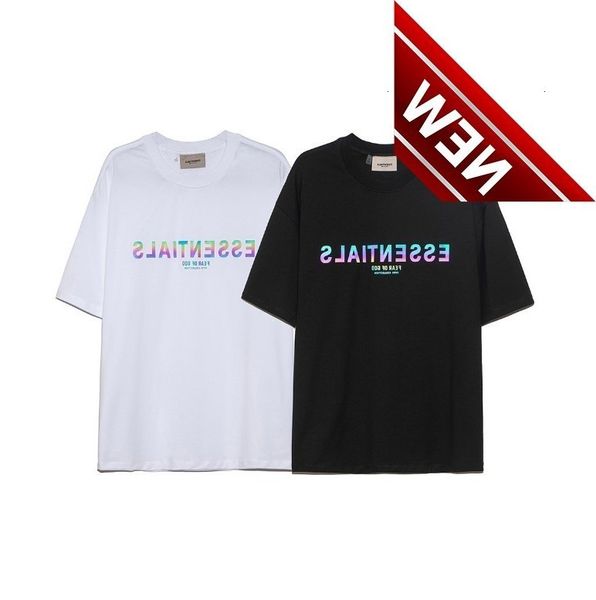 gaojiechao brand fog essentials english reflective dazzling laser short sleeve loose letter printed t-shirt, White;black
gaojiechao brand fog essentials english reflective dazzling laser short sleeve loose letter printed t-shirt, White;black