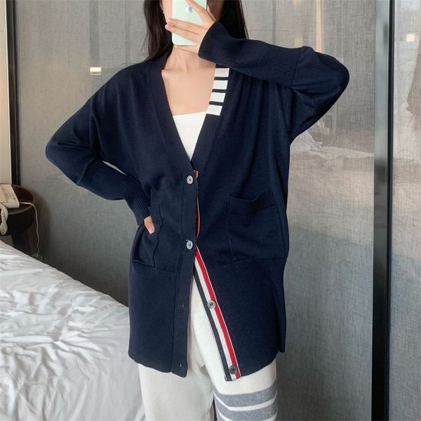 71% off 2022 summer trendy wo clothing autumn new loose collar four bar v-neck cardigan tb and women's fashion casual korean sweater, White
71% off 2022 summer trendy wo clothing autumn new loose collar four bar v-neck cardigan tb and women's fashion casual korean sweater, White