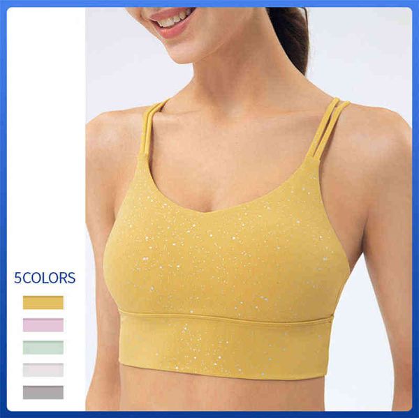 lulu lu-ds104 bras brand yoga sports underwear women's silver sprinkling double thin shoulder straps cross beautiful vest back shockpro, Red;black
lulu lu-ds104 bras brand yoga sports underwear women's silver sprinkling double thin shoulder straps cross beautiful vest back shockpro, Red;black
