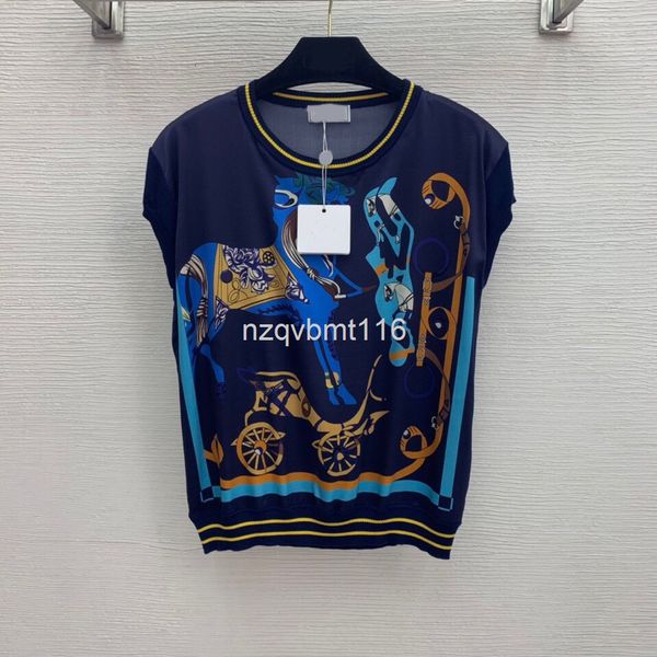 women's t-shirt summer wheel galloping horse belt printed silk elastic satin stitched knitted short sleeve round neck t-shirt, White
women's t-shirt summer wheel galloping horse belt printed silk elastic satin stitched knitted short sleeve round neck t-shirt, White