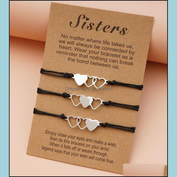 link chain bracelets jewelry friendship couples 3pcs/set love heart stainless steel sisters bracelet bead bangles women man lucky wish drop, Black
link chain bracelets jewelry friendship couples 3pcs/set love heart stainless steel sisters bracelet bead bangles women man lucky wish drop, Black