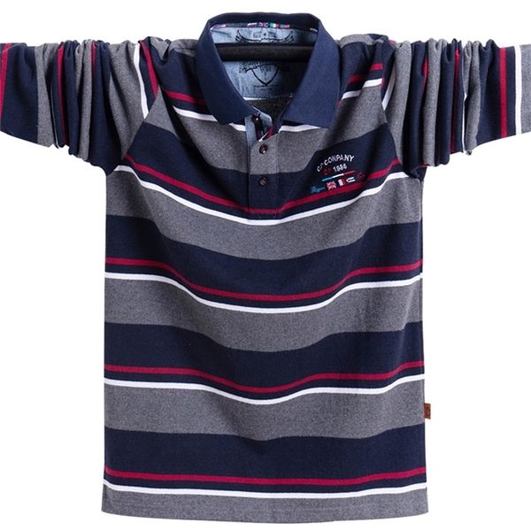 men polo shirts striped polo shirt fashion casual long sleeves polo shirt brand clothing autumn winter 5xl size 220407, White;black
men polo shirts striped polo shirt fashion casual long sleeves polo shirt brand clothing autumn winter 5xl size 220407, White;black