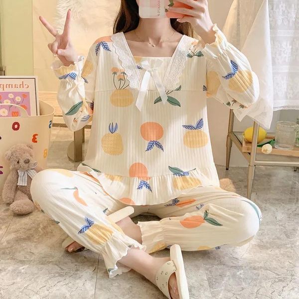 women's sleepwear pajamas women's suit autumn and winter twopiece suit sweet an 220823, Black;red
women's sleepwear pajamas women's suit autumn and winter twopiece suit sweet an 220823, Black;red