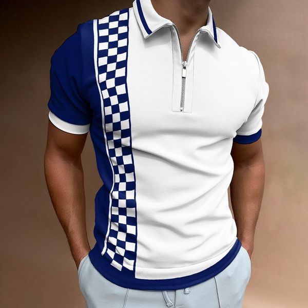 geo printed polos plaid check print polo stylish tees polo printing mens summer casual breathable clothing tshirt shirts, White;black
geo printed polos plaid check print polo stylish tees polo printing mens summer casual breathable clothing tshirt shirts, White;black