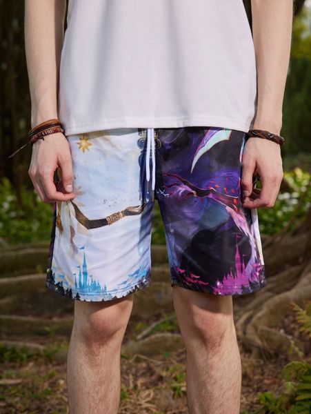 romwe x afk arena guys cartoon graphic drawstring shorts n39f#, White;black
romwe x afk arena guys cartoon graphic drawstring shorts n39f#, White;black