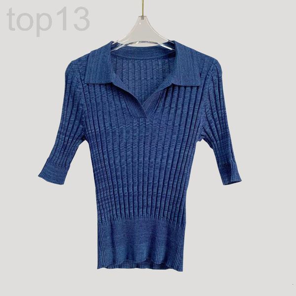 women's sweaters designer summer 22 xiaohehua yarn polo sweater women's 80 thread cotton elastic short sleeve pit strip slim fit t, White;black
women's sweaters designer summer 22 xiaohehua yarn polo sweater women's 80 thread cotton elastic short sleeve pit strip slim fit t, White;black