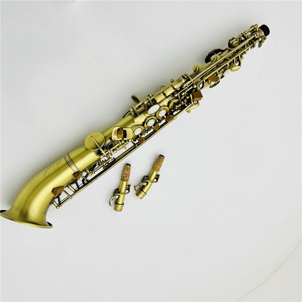 new arrival curved soprano saxophone b flat antique brass professional grade musical instrument
new arrival curved soprano saxophone b flat antique brass professional grade musical instrument