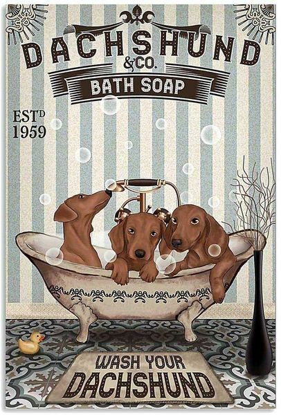 metal sign dachshund bath vintage style metal sign iron painting for indoor & outdoor home bar coffee kitchen wall decor 8 x 12 inch
metal sign dachshund bath vintage style metal sign iron painting for indoor & outdoor home bar coffee kitchen wall decor 8 x 12 inch