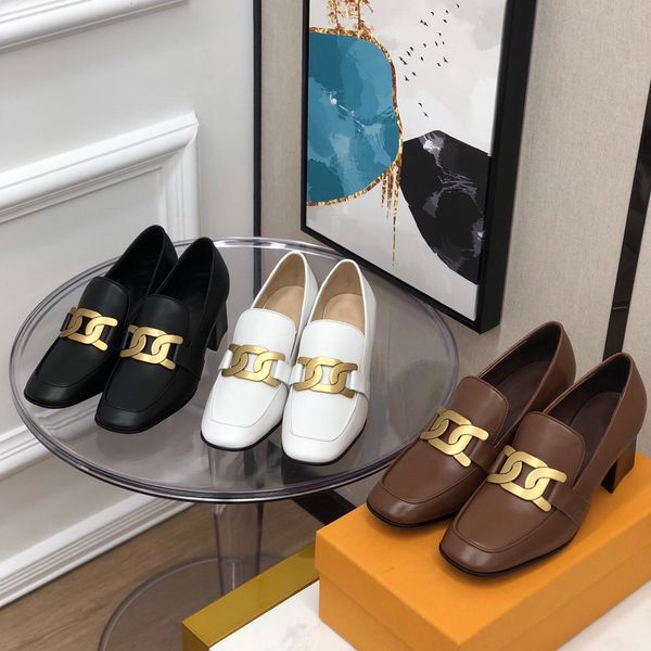 french thick heel leather loafers wild 2022 new luxury brand shoe comfortable flat shoes with box, Black
french thick heel leather loafers wild 2022 new luxury brand shoe comfortable flat shoes with box, Black