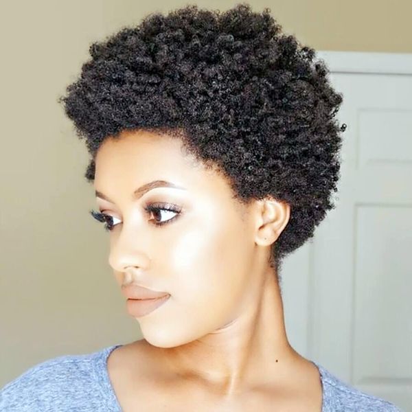 short bob pixie cut kinky curly wigs for black women brazilian human hair afro curly wig wholesale price, Black;brown
short bob pixie cut kinky curly wigs for black women brazilian human hair afro curly wig wholesale price, Black;brown