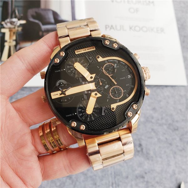 dz watch quartz calendar men's watch full function all hands can operate four movements stainless steel large dial, Slivery;brown
dz watch quartz calendar men's watch full function all hands can operate four movements stainless steel large dial, Slivery;brown