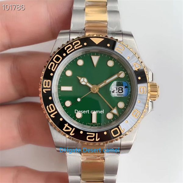 watch 40mm automatic mechanical men's watches gmt cal 3186 movement ceramic bezel gold 904l sapphire luxury diving watch-3, Slivery;brown
watch 40mm automatic mechanical men's watches gmt cal 3186 movement ceramic bezel gold 904l sapphire luxury diving watch-3, Slivery;brown