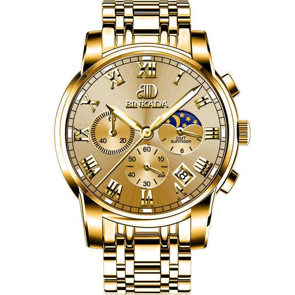 watches designer benkada waterproof men's watch quartz steel selling domineering wristwatch movement style, Silver
watches designer benkada waterproof men's watch quartz steel selling domineering wristwatch movement style, Silver