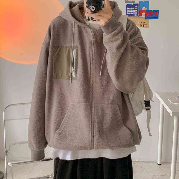 solid color fleece zip up hoodies for men autumn basic clothing teens plus size zipper sweatshirts oversized harajuku streetwear t220726, Black
solid color fleece zip up hoodies for men autumn basic clothing teens plus size zipper sweatshirts oversized harajuku streetwear t220726, Black
