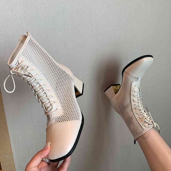 boots hollow out breathable high-heeled short boots women's summer thin thick heel tied rope back zipper high tube fashion mesh 1pf3, Black
boots hollow out breathable high-heeled short boots women's summer thin thick heel tied rope back zipper high tube fashion mesh 1pf3, Black