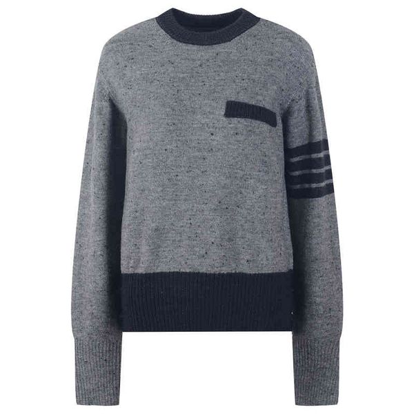 women's knits tees autumn winter sweater tb fashion four bar temperament round neck long sleeve simple pullover sweater 3ibu, White
women's knits tees autumn winter sweater tb fashion four bar temperament round neck long sleeve simple pullover sweater 3ibu, White