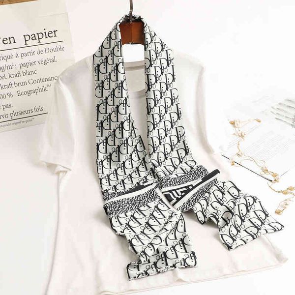 s5fm silk scarf wide strip silk like women's spring autumn winter neck decoration with suit double hair belt, Blue;gray 
s5fm silk scarf wide strip silk like women's spring autumn winter neck decoration with suit double hair belt, Blue;gray