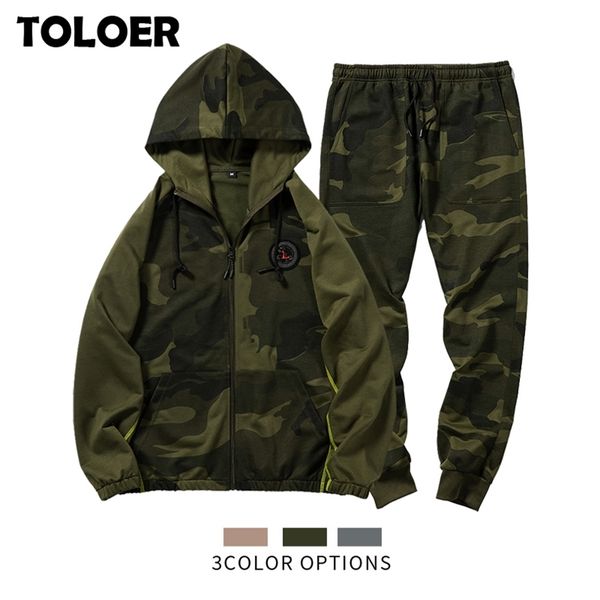 2020 brand sporting suits men spring autumn camouflage sets mens gyms sportswear jogger pants hoodies male tracksuit sets lj201117, Gray
2020 brand sporting suits men spring autumn camouflage sets mens gyms sportswear jogger pants hoodies male tracksuit sets lj201117, Gray