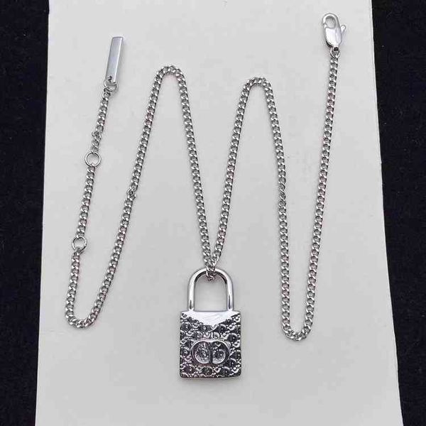 2022 women's fashion all-match high-quality new personality necklace brand wholesale home di lock simple temperament trend style men�, Silver
2022 women's fashion all-match high-quality new personality necklace brand wholesale home di lock simple temperament trend style men�, Silver