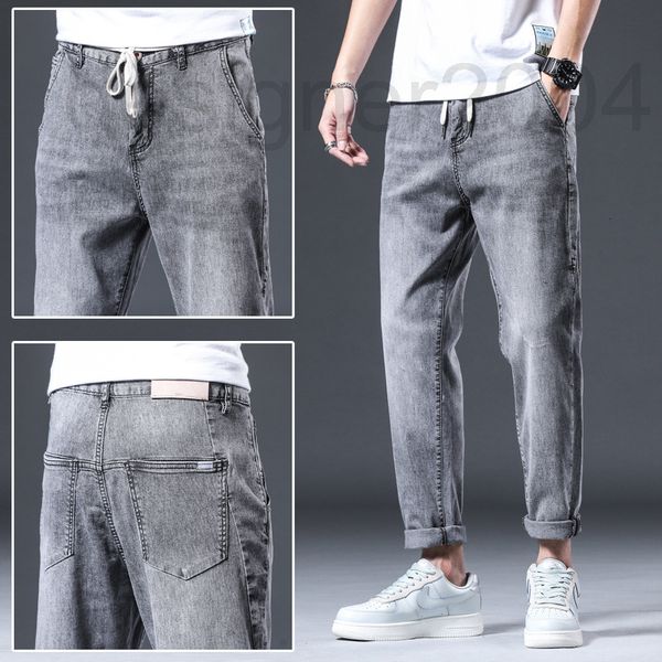 men's jeans designer korean version 2021 spring and summer fashion brand light gray youth micro ha jeans men's elastic slim fit st, Blue
men's jeans designer korean version 2021 spring and summer fashion brand light gray youth micro ha jeans men's elastic slim fit st, Blue