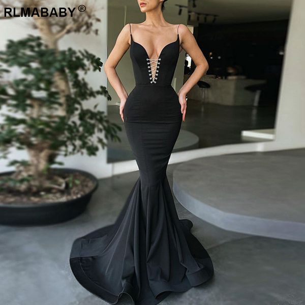 vintage low neck backless long mermaid bodycon dress women new v neck sleeveless chain elegant party camisole trumpet dress, Black;gray
vintage low neck backless long mermaid bodycon dress women new v neck sleeveless chain elegant party camisole trumpet dress, Black;gray