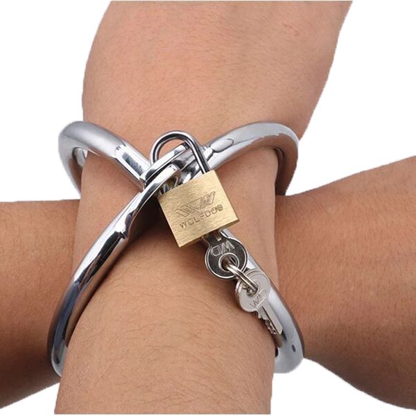 stainless steel cross handcuffs sm bondage game lockable fetish restraint toy two size female product
stainless steel cross handcuffs sm bondage game lockable fetish restraint toy two size female product