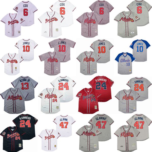 1995 1999 vintage baseball 13 ronald acuna jr jersey retro 10 chipper jones 6 bobby cox 24 deion sanders 47 glavine stitched red white grey, Blue;black
1995 1999 vintage baseball 13 ronald acuna jr jersey retro 10 chipper jones 6 bobby cox 24 deion sanders 47 glavine stitched red white grey, Blue;black