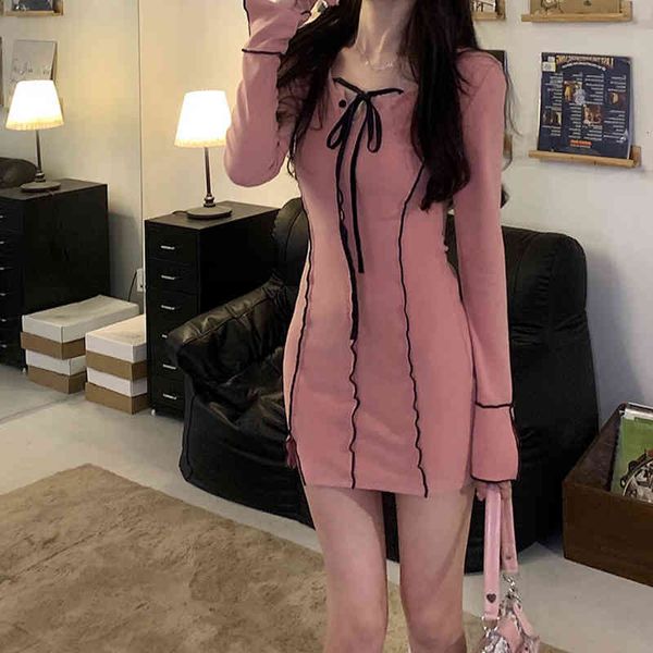 casual dresses products in early spring of 2022 pure desire lace up slim fitting sugar stained peach knitted dress short arm wrap skirt eqli, Black;gray
casual dresses products in early spring of 2022 pure desire lace up slim fitting sugar stained peach knitted dress short arm wrap skirt eqli, Black;gray