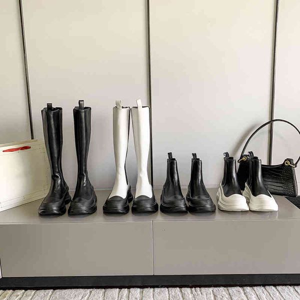 boots autumn and winter thick bottom thin elastic back zipper high tube boots women's muffin knight martin, Black
boots autumn and winter thick bottom thin elastic back zipper high tube boots women's muffin knight martin, Black