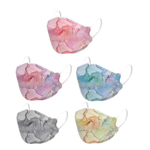 disposable kf94 face mask marbling printed breathable masks with 4-layer filters and elastic ear loops for adults 10pcs/lot
disposable kf94 face mask marbling printed breathable masks with 4-layer filters and elastic ear loops for adults 10pcs/lot
