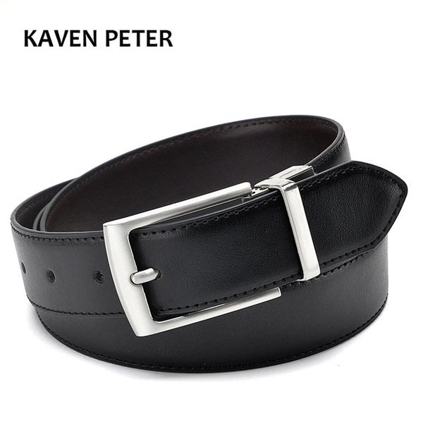 revolvable buckle belts for men formal business genuine leather belt with double side black dark brown yellow 3.5 cm 220402, Black;brown
revolvable buckle belts for men formal business genuine leather belt with double side black dark brown yellow 3.5 cm 220402, Black;brown