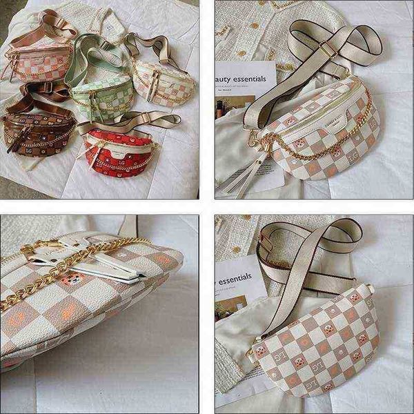 designer handbag cute cartoon pattern plaid pu leather waist bags for women stylish chain packs female fanny pack wide strap crossbody bag y
designer handbag cute cartoon pattern plaid pu leather waist bags for women stylish chain packs female fanny pack wide strap crossbody bag y