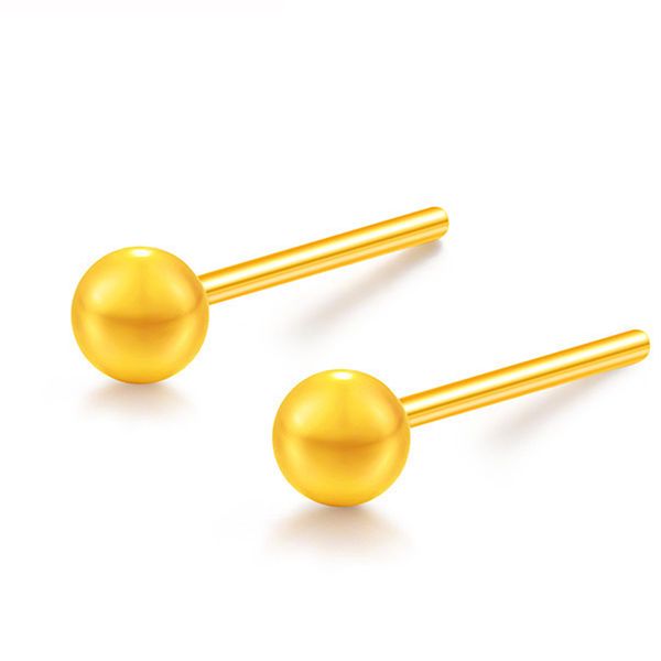 fine jewelry 100% geniune 18k yellow gold stud earrings smooth beads fit women wedding luxury brand for girl engagement au750, Golden;silver
fine jewelry 100% geniune 18k yellow gold stud earrings smooth beads fit women wedding luxury brand for girl engagement au750, Golden;silver