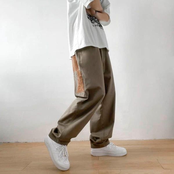 men's pants men's pants 2022 autumn and winter japanese trendy brand plus size overalls loose straight leg korean style stitching, Black
men's pants men's pants 2022 autumn and winter japanese trendy brand plus size overalls loose straight leg korean style stitching, Black