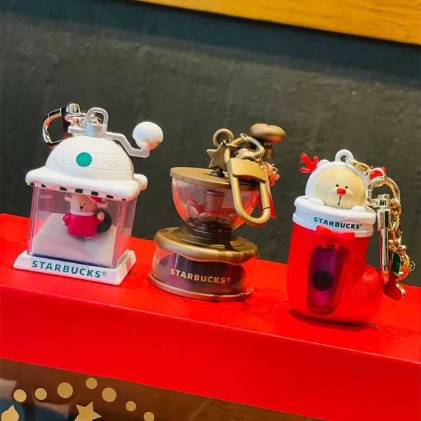 starbucks new christmas bear key chain stainless steel creative hourglass lovely personalized bag car pendant
starbucks new christmas bear key chain stainless steel creative hourglass lovely personalized bag car pendant