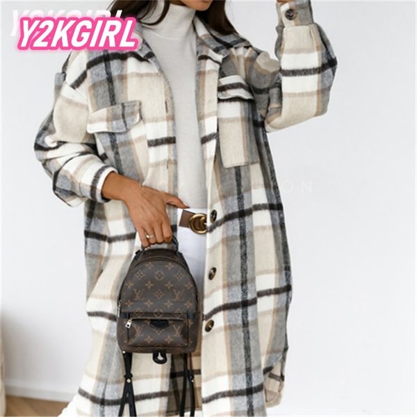 y2kgirl spring autumn checked women jacket down overcoat plaid long coat oversize blends retro female streetwear button cardigan 220720, White;black
y2kgirl spring autumn checked women jacket down overcoat plaid long coat oversize blends retro female streetwear button cardigan 220720, White;black