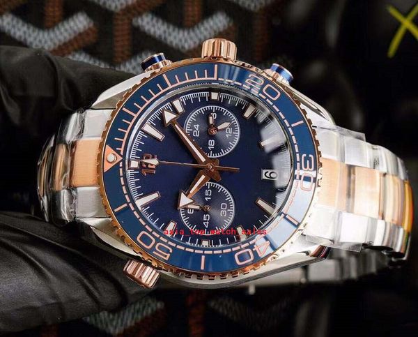 6 styles men wristwatches versatile vk quartz movement chronograph 45mm ceramic bezel auto date all work refined steel&rose gold two tones m, Slivery;brown
6 styles men wristwatches versatile vk quartz movement chronograph 45mm ceramic bezel auto date all work refined steel&rose gold two tones m, Slivery;brown