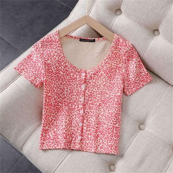 slim girls vintage leopard short blouses summer fahsion ladies elegant bomb cotton shirts female pink women chic 210226, Black;gray
slim girls vintage leopard short blouses summer fahsion ladies elegant bomb cotton shirts female pink women chic 210226, Black;gray
