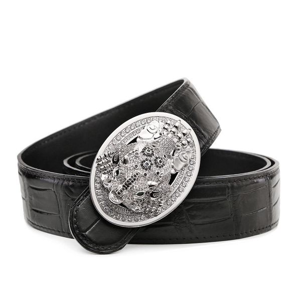 2022 classic silver men's belt luxury r leather fashion golden toad inlaid diamond smooth buckle business belt men delivery, Black;brown
2022 classic silver men's belt luxury r leather fashion golden toad inlaid diamond smooth buckle business belt men delivery, Black;brown