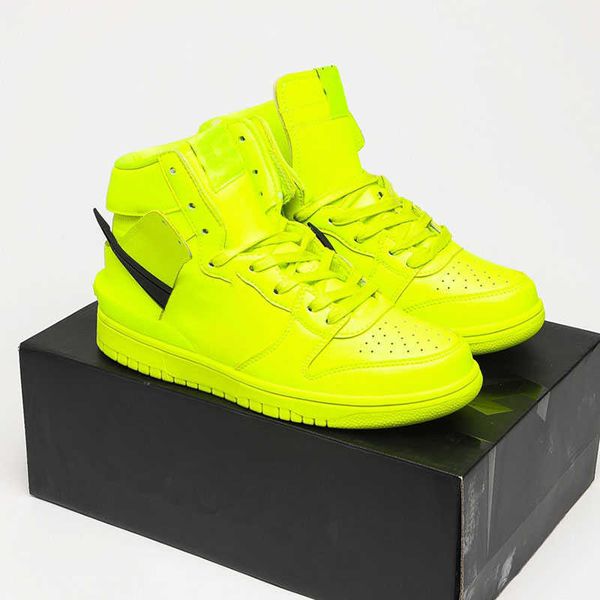 one 1 mens casual shoess kateboard shoe fluorescent green designer independent brand women men high trainer platform sneaker, Black
one 1 mens casual shoess kateboard shoe fluorescent green designer independent brand women men high trainer platform sneaker, Black