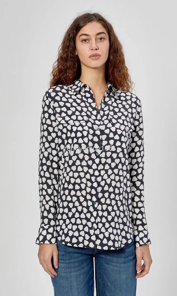 women's polos eq heart-shaped pattern fidelity silk shirt 100% mulberry pure women's clothing french batch, White
women's polos eq heart-shaped pattern fidelity silk shirt 100% mulberry pure women's clothing french batch, White