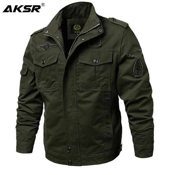aksar plus size men spring autumn cotton military jacket coat army men's bomber pilot jackets mens cargo lightweight jacket lj201013, Black;brown
aksar plus size men spring autumn cotton military jacket coat army men's bomber pilot jackets mens cargo lightweight jacket lj201013, Black;brown